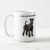 Mug J'Aime Mon Schnauzer (Gauche)