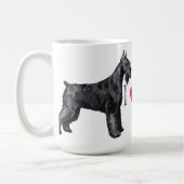 Mug J'aime mon Schnauzer géant (Gauche)