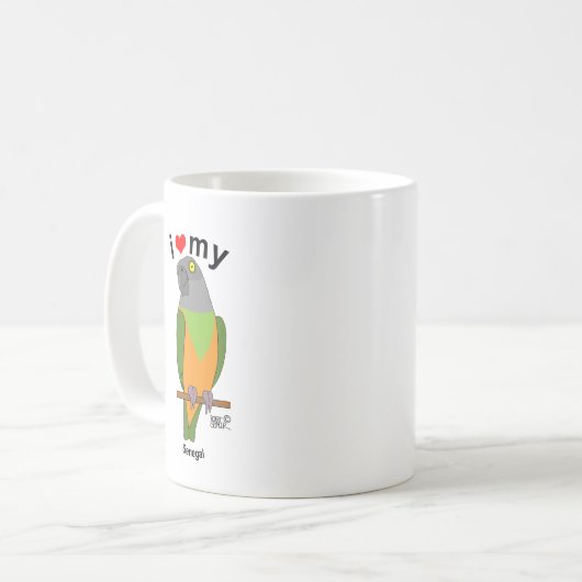 Mug J'aime mon Sénégal (Devant gauche)