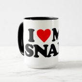 MUG J'AIME MON SERPENT (Devant gauche)