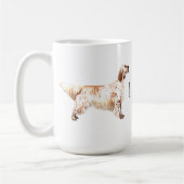 Mug J'aime mon Setter anglais (Gauche)