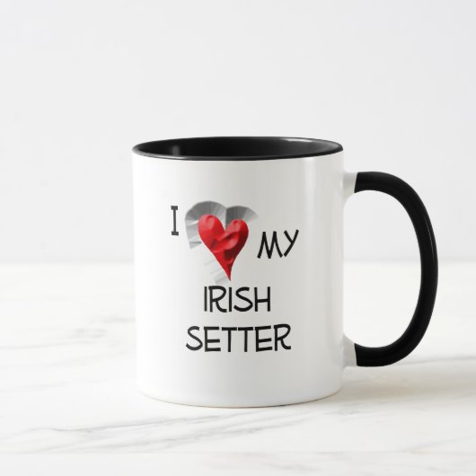 Mug J'Aime Mon Setter Irlandais (Droite)