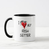Mug J'Aime Mon Setter Irlandais (Gauche)