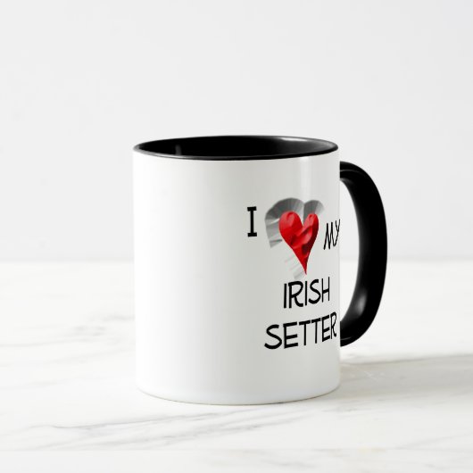 Mug J'Aime Mon Setter Irlandais (Devant droit)