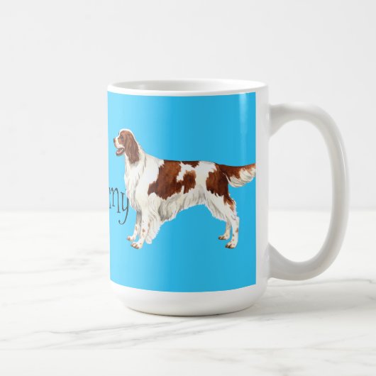 Mug J'aime mon Setter rouge et blanc irlandais (Droite)