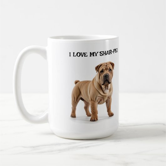 Mug J'Aime Mon Shar-Pei (Gauche)