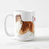 Mug J'aime mon Sheltie (Gauche)