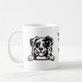 Mug J'aime mon SHEPHERD AUSTRALIEN | Nom et Empreinte  (Gauche)