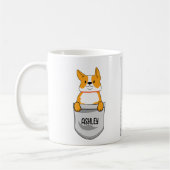 Mug J'Aime Mon Shiba Inu Chien Animateur Coeur Glissan (Gauche)