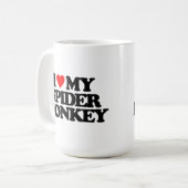 MUG J'AIME MON SINGE D'ARAIGNÉE (Devant gauche)