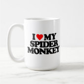 MUG J'AIME MON SINGE D'ARAIGNÉE (Gauche)