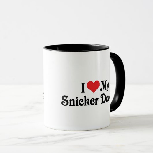 Mug J'Aime Mon Snicker Doodle (Devant droit)