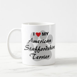 Mug J'aime mon Staffordshire Terrier américain