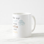 Mug J'aime mon sucre avec du café et la crème (Devant droit)