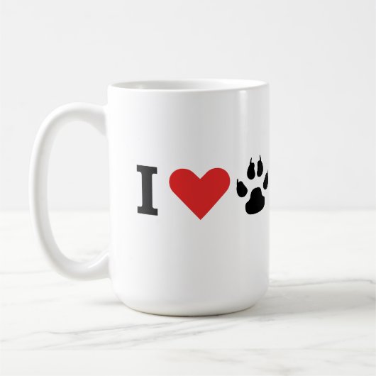 Mug J'aime mon super chien de chat (Gauche)