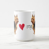 Mug J'aime mon Terrier australien (Centre)