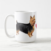 Mug J'aime mon Terrier australien (Gauche)