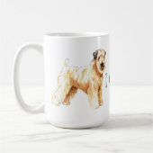 Mug J'aime mon Terrier blond comme les blés enduit (Gauche)