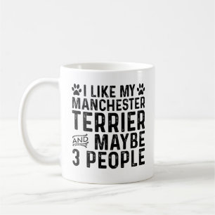 Mug J'aime mon terrier de Manchester et 3 personnes