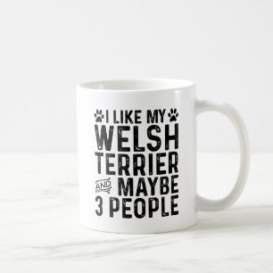 Mug J'aime mon terrier gallois et 3 personnes