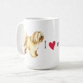 Mug J'aime mon Terrier tibétain (Devant gauche)
