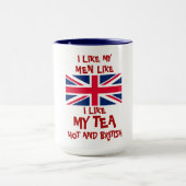 MUG J'AIME MON THÉ COMME J'AIME MES HOMMES CHAUDS ET (Centre)