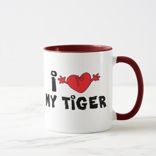 Mug J'aime mon tigre (Droite)
