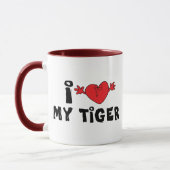 Mug J'aime mon tigre (Gauche)