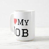 Mug J'aime mon travail (Devant gauche)