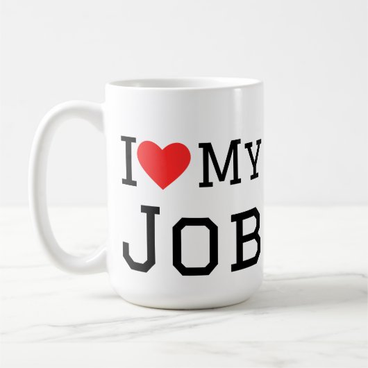 Mug J'aime mon travail (Gauche)