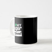 Mug J'aime mon trèfle roux Saint-Patrick (Devant gauche)