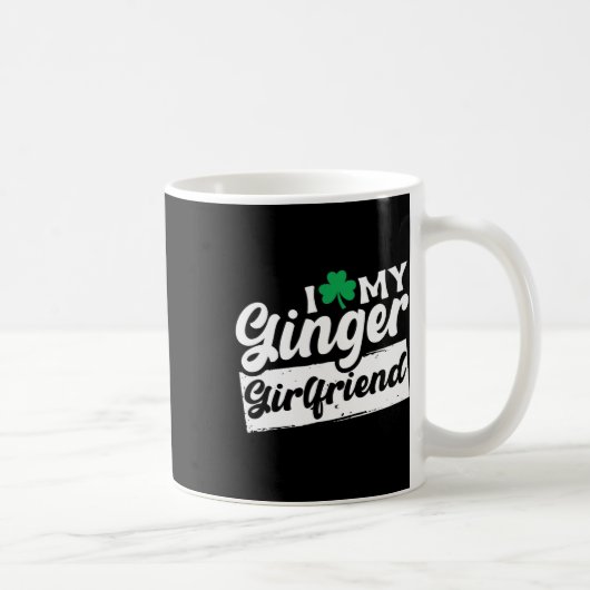 Mug J'aime mon trèfle roux Saint-Patrick (Droite)