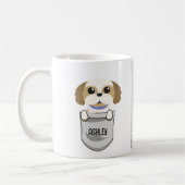 Mug J'aime mon tzu Chien Chien Chien Animaux Coeur Pou (Gauche)