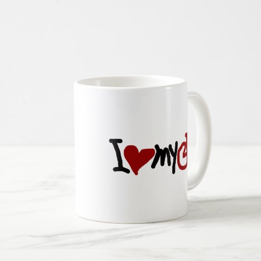 Mug J'aime mon vélo (Devant droit)