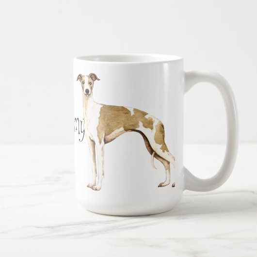 Mug J'aime mon whippet (Droite)