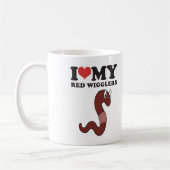 Mug J'aime mon Wigglers rouge (Gauche)