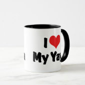 Mug J'aime mon Yaya (Devant droit)
