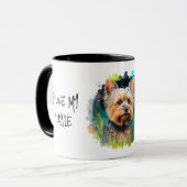 Mug J'aime mon Yorkie Mug- pour maman (Devant gauche)