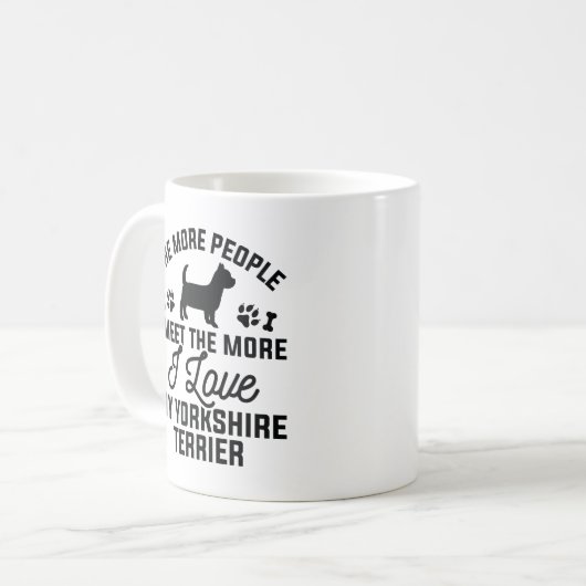 Mug J'Aime Mon Yorkshire Terrier (Devant gauche)