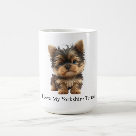 Mug J'Aime Mon Yorkshire Terrier (Centre)
