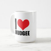 Mug J'aime Mudgee (Devant gauche)