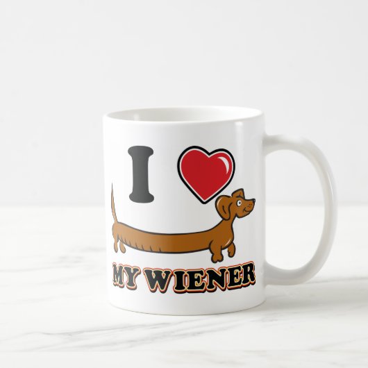 Mug J'aime My Weiner - Doxie (Droite)