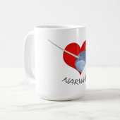 Mug J'aime Narwhals (Devant gauche)