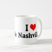 Mug J'aime Nashville, Etats-Unis (Devant droit)