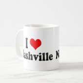 Mug J'aime Nashville, Etats-Unis (Devant gauche)