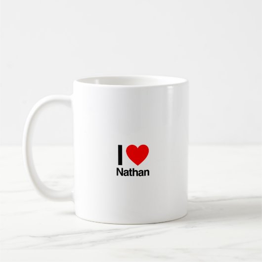 Mug j'aime nathan (Gauche)