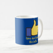 Mug J'AIME NE PAS PAYER LE jeu de mots sur les médias (Devant droit)