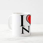 Mug J'aime NJ - New Jersey (Devant gauche)