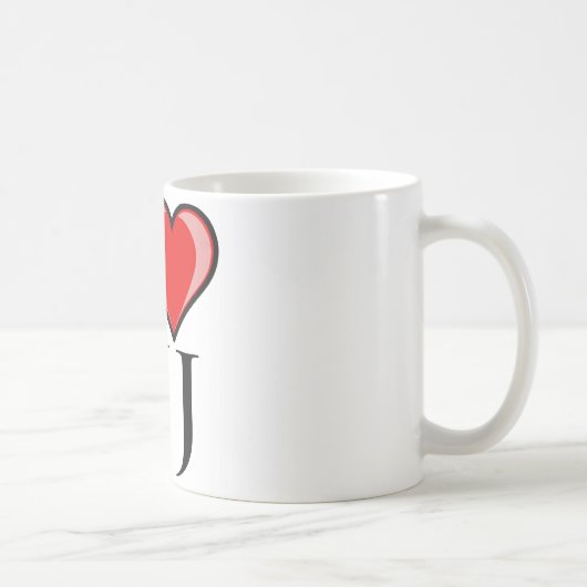 Mug J'aime NJ - New Jersey (Droite)