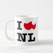 Mug J'aime NL, j'aime Hollande (Gauche)